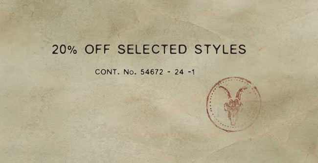 All Saints 20% OFF SALE!