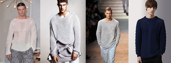 Mixed-Stitch Tunic For SS10