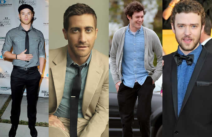 Celebrities in Chambray Garments