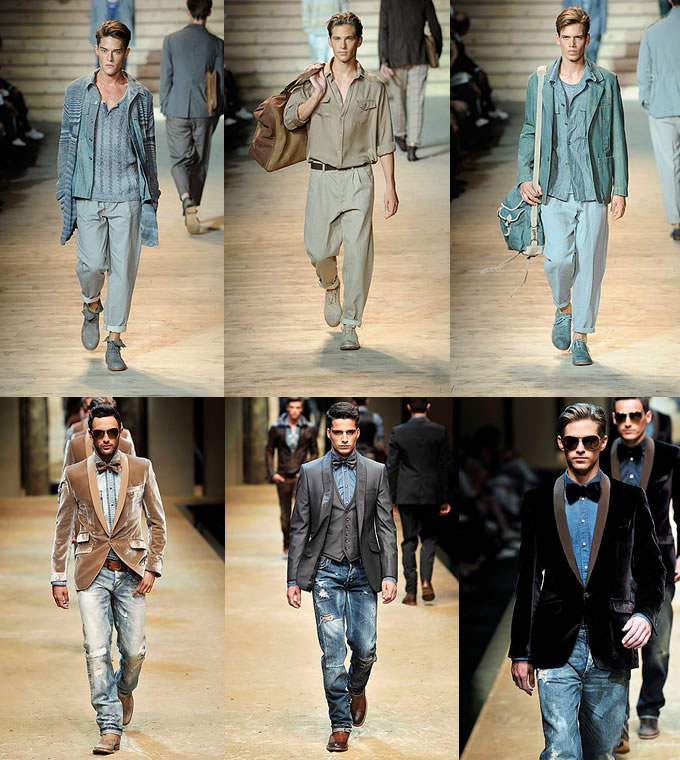 Chambray Shirts on the Runways - Missoni S/S and D&G