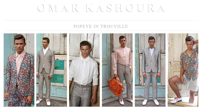 Omar Kashoura Popeye in Trouville Collection