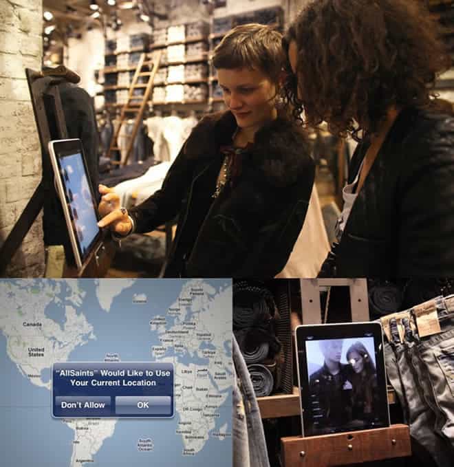 All Saints Use of Technology in Stores