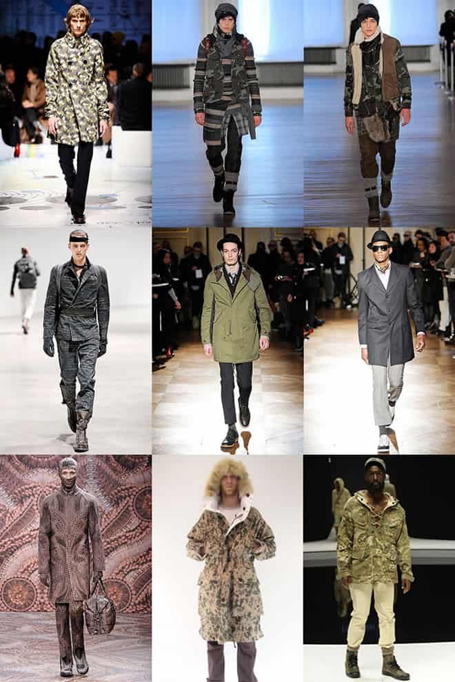 Camouflage Print on The Men's Fahsion Runways