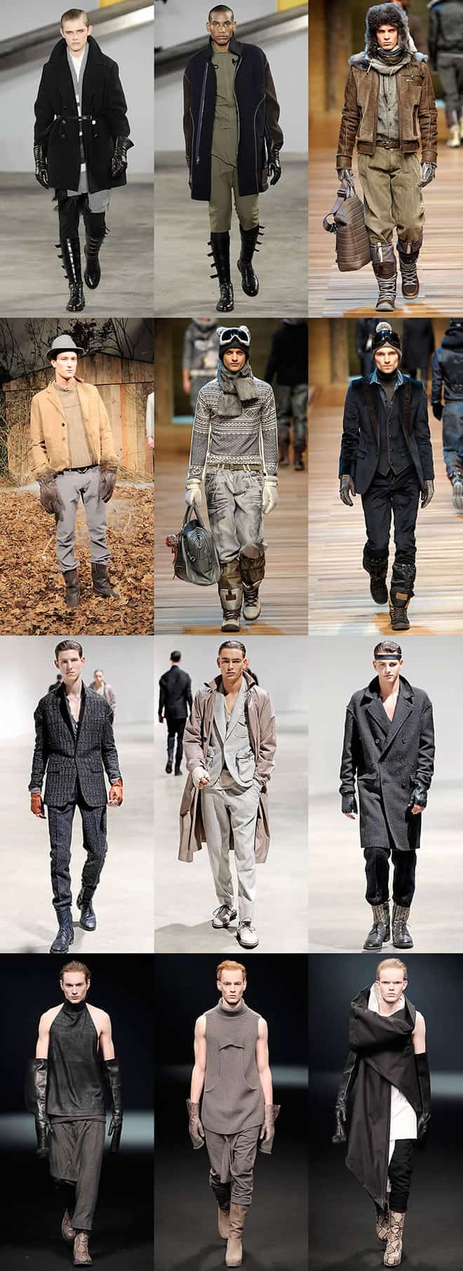 Men's Gloves on the A/W10 Runways