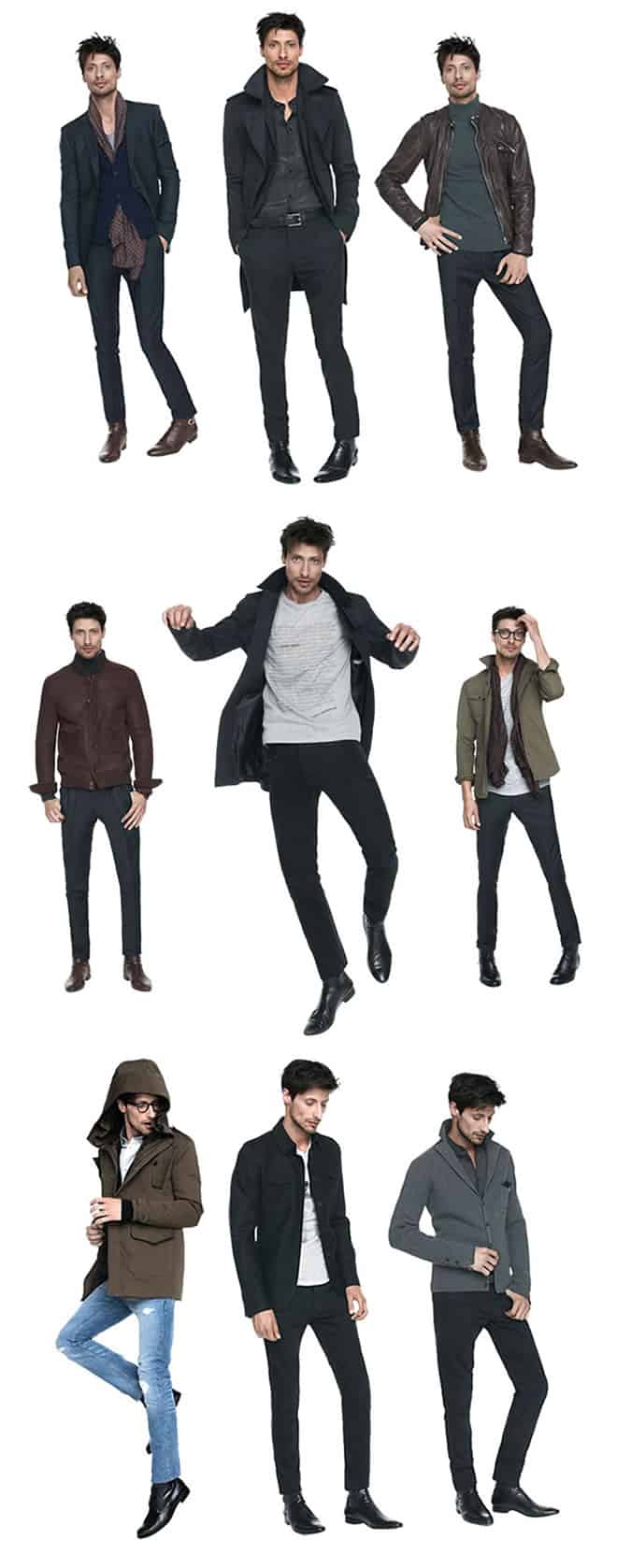 Some Sandro Menswear Example Looks