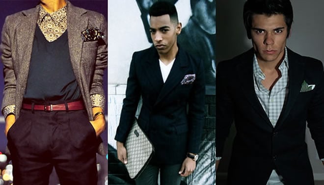 Men's Pocket Square Look Book