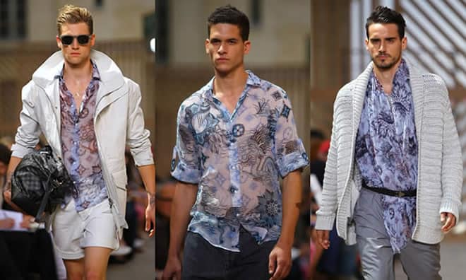 Men's Sheer Trend At Louis Vuitton