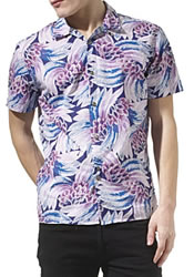 PAUL SMITH JEANS Big palm print shirt