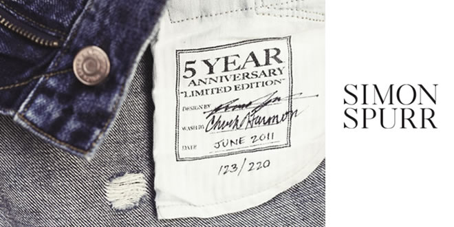 Simon Spurr Releases 5-Year Anniversary Denim