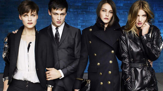 Spot the Difference - Douglas Booth in the A/W 2010 Burberry Campaign Shots