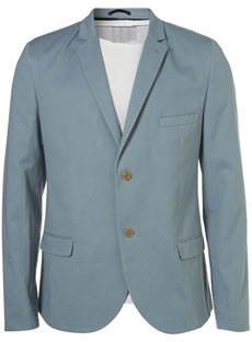 STONE BLUE SKINNY BLAZER