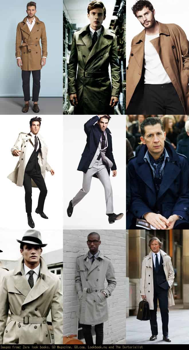Men's Formal/Workwear Trench Coat Look Book