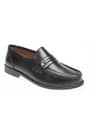 Mens Black Leather Loafers