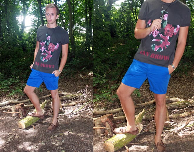 Paul McGregor Look book 1 - How to neutralise bold coloured shorts