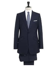 Florence ONE BUTTON PEAK LAPEL SUIT NAVY