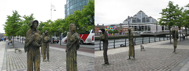 Famine Memorial Statues