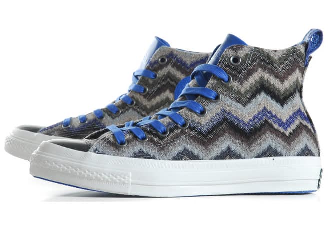 converse x missoni chuck taylor blue side view