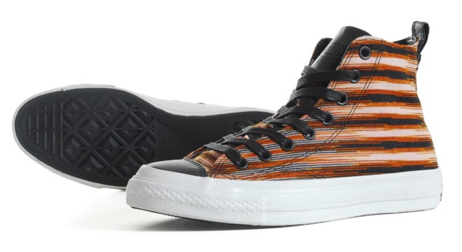 converse x missoni chuck taylor orange side and sole view