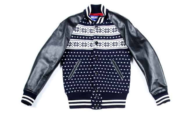 Junya Watanabe MAN Varsity Jacket black front view
