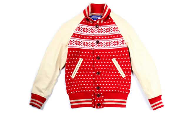 Junya Watanabe MAN Varsity Jacket red