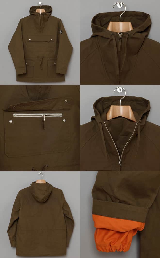 Oi Polloi x Norse Projects Kaare Smock Jacket in olive