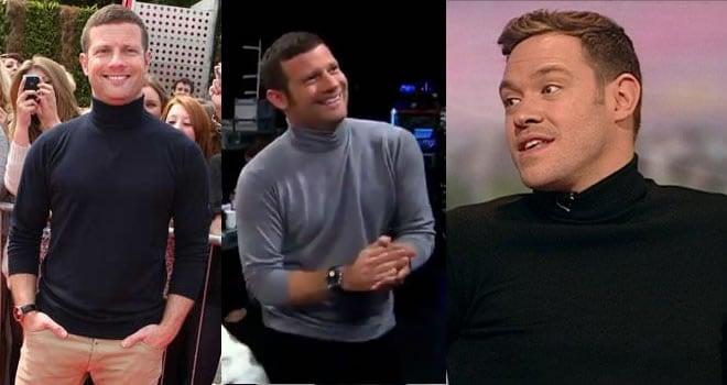 Dermot o'Leary and Will Young Rocking The Turtleneck Jumper