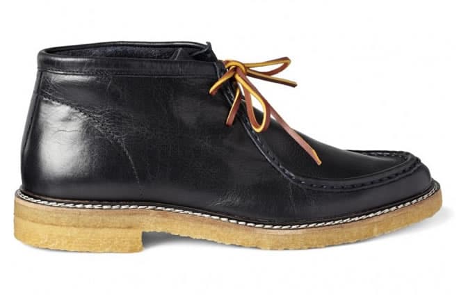 B Store Fargo Crepe-Sole Leather Boots side