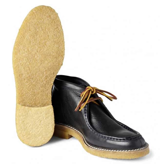 B Store Fargo Crepe-Sole Leather Boots sole