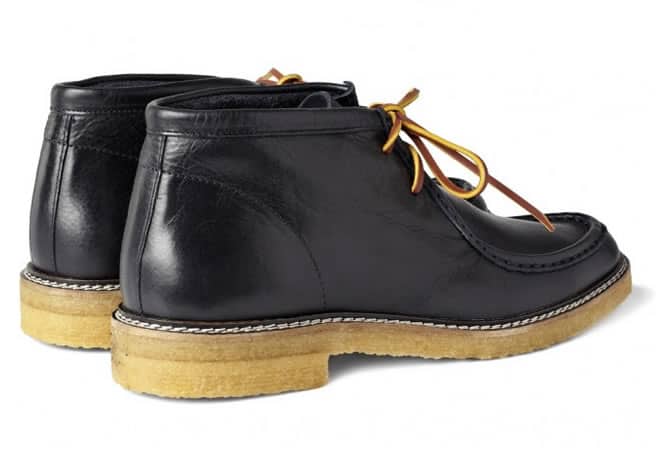B Store Fargo Crepe-Sole Leather Boots back