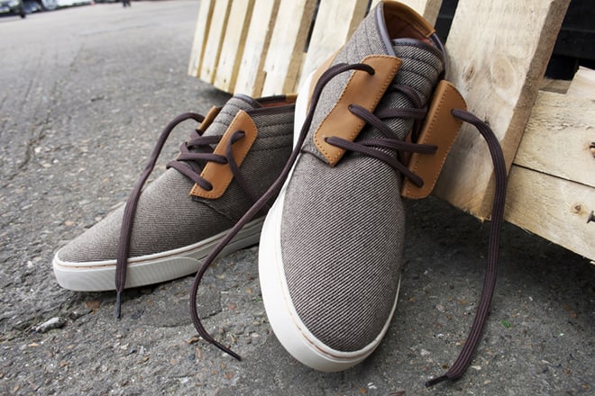 Clae McQueen Brown Twill Shoe