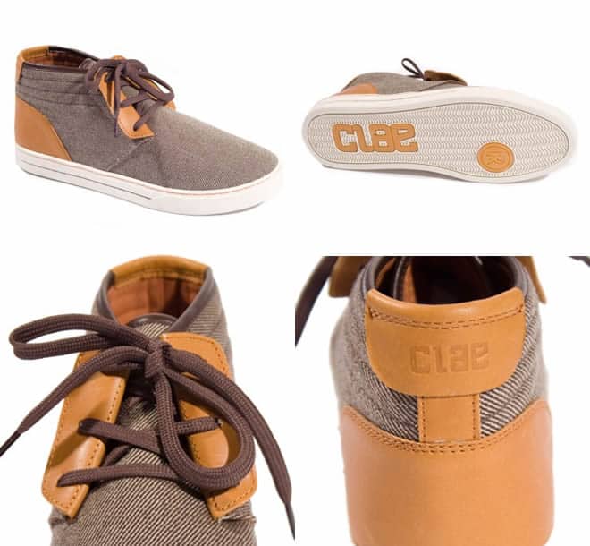 Clae McQueen Brown Twill Shoe