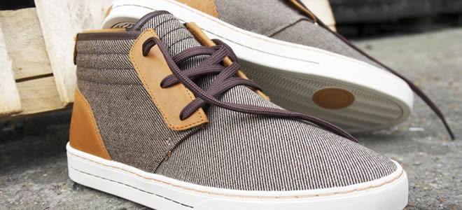 Clae McQueen Brown Twill Shoe