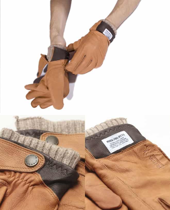 Norse Projects x Hestra Iver Gloves Brown