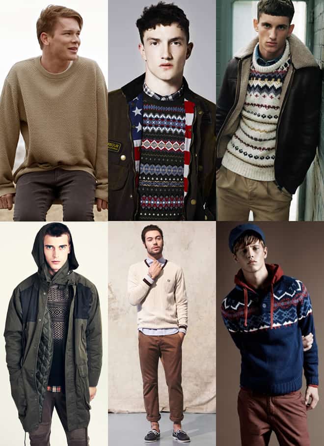 Wearing the Sweater Casually: Men's Look Book