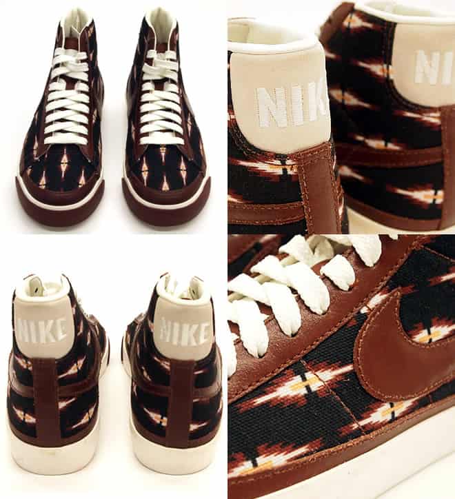 Nike Blazer Mid Aztec Brown Detail