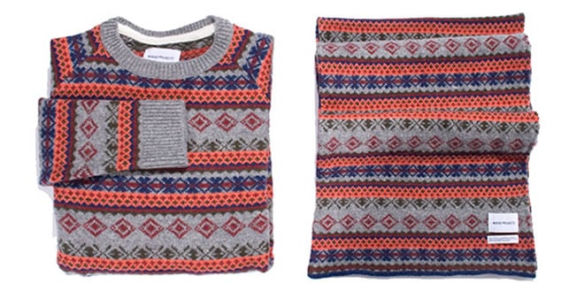 Norse Projects Martin Raglan Knit Sweater & Ivar Scarf