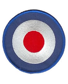 Scooter Boy Ska MOD TARGET Punk Woven Iron-On Patch