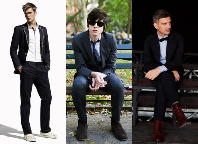 Dressing Down a Suit - Change your footwear