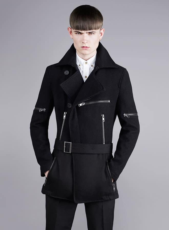 Topman Peacoat Project Todd Lynn Black Peacoat