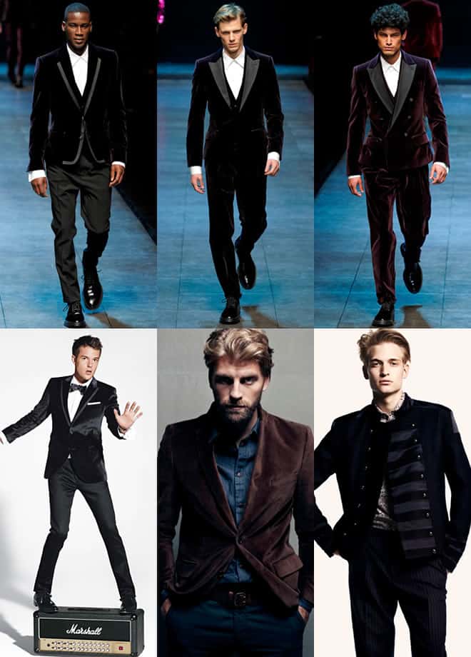Men's Velvet Clothing Look Book