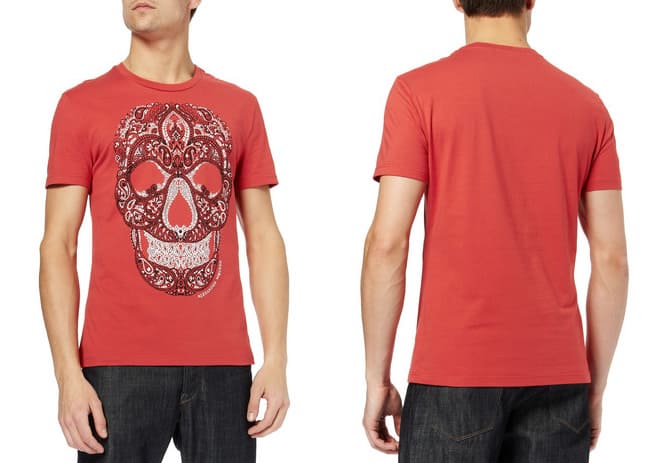 Alexander McQueen Paisley Skull Print T-Shirt