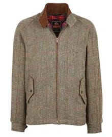 G4 Slimfit Harris Tweed Harrington Mahogany
