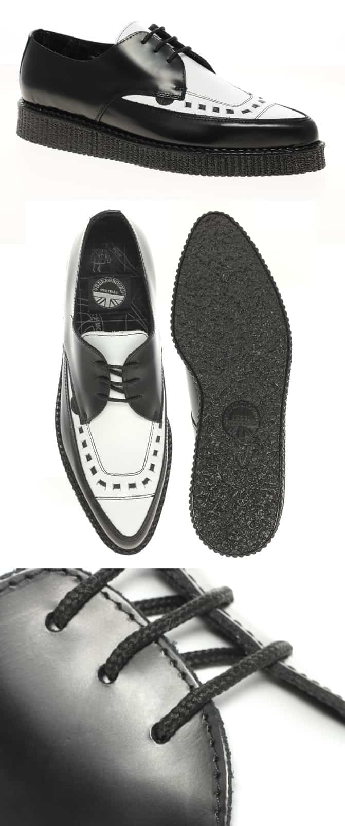 Underground Barfly Pointed Toe Creeper Shoes