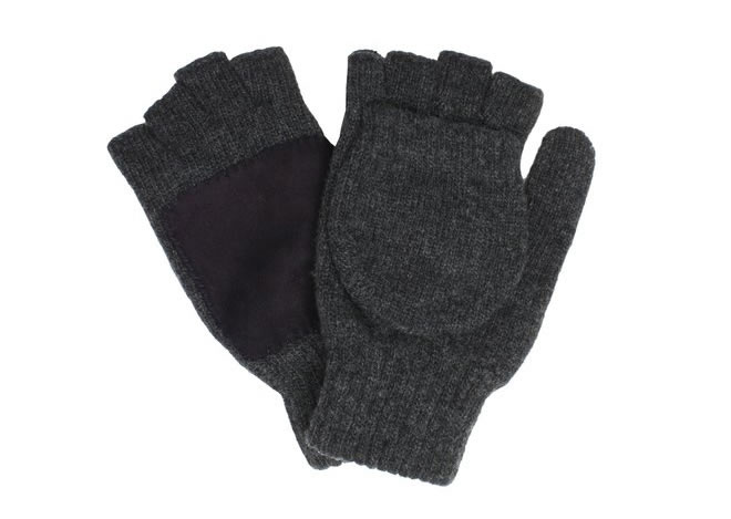 Oliver Spencer A/W11 Glove Collection Oli's Glove Charcoal Wool with Navy Suede