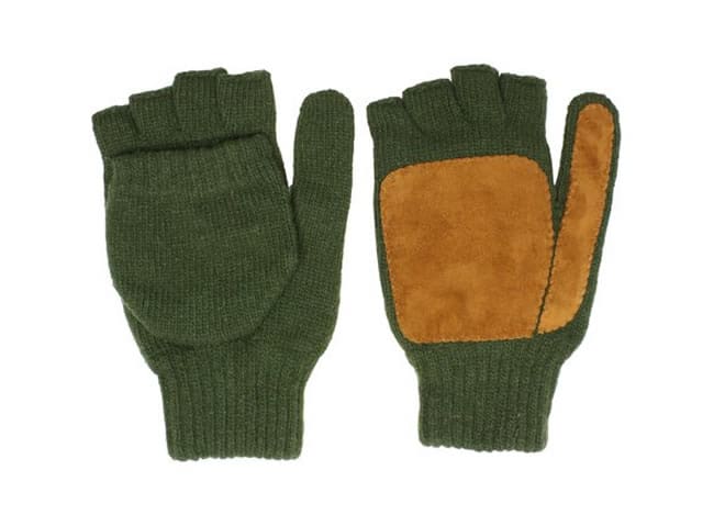 Oliver Spencer A/W11 Glove Collection Oli's Glove Green Wool with Peanut Suede