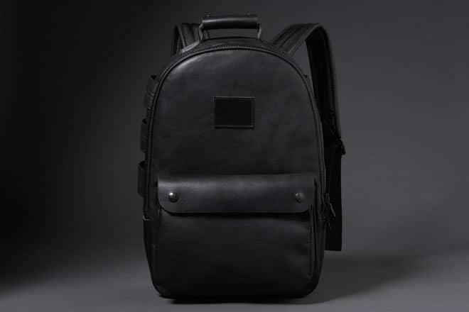 KILLSPENCER Utility Backpack black leather front