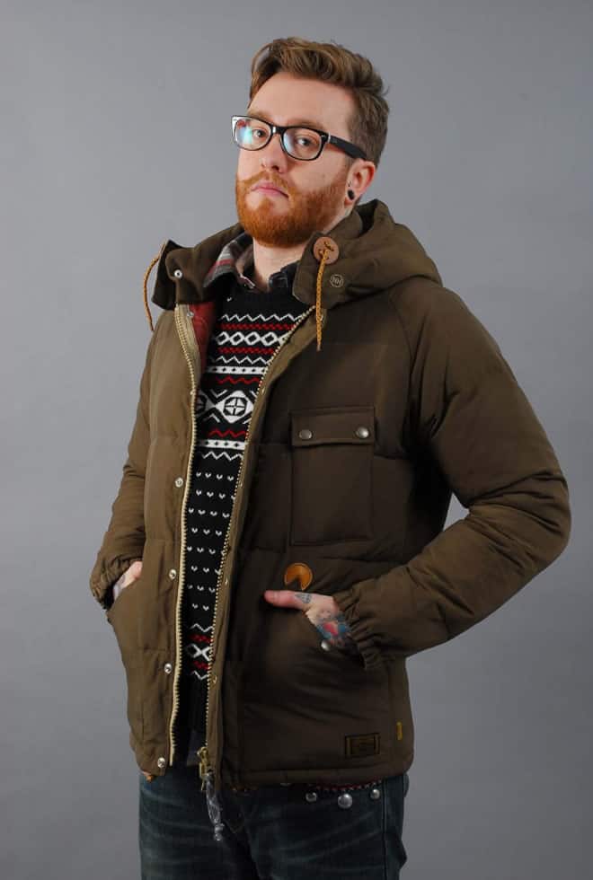 Neighborhood Class 5 Down Jacket Brown