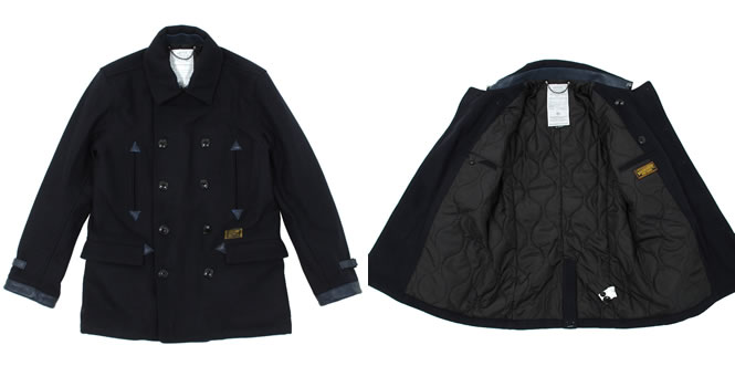 Neighborhood Peacoat Navy details