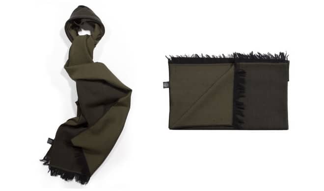 Paul Weller Black & Green Tonal Scarf