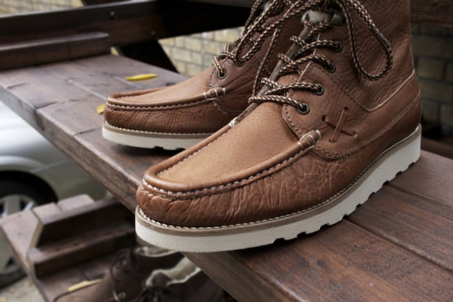 Pointer Calum Waxed Leather in Copper